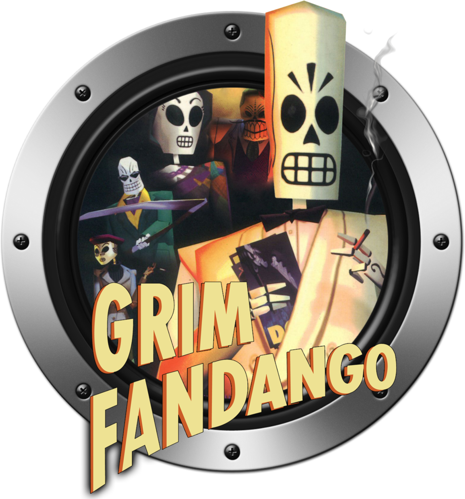 a logo of the game grim fandango