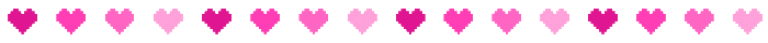 a pink heart divider
