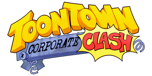 a logo of the game toontown corporate clash 2017