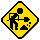 a gif of a construction sign
