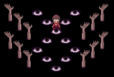 a gif from the game yume nikki